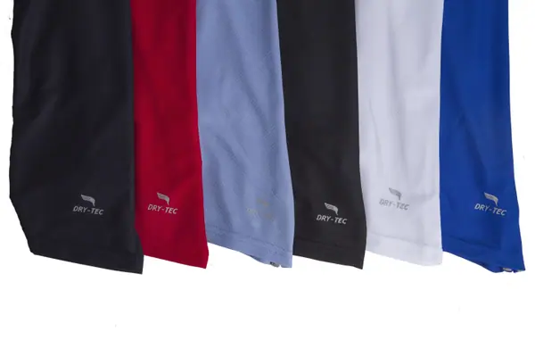 Colores disponibles de las polos Crew y Dry-Tec