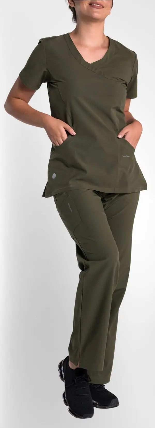 Scrub dama Uniline verde militar